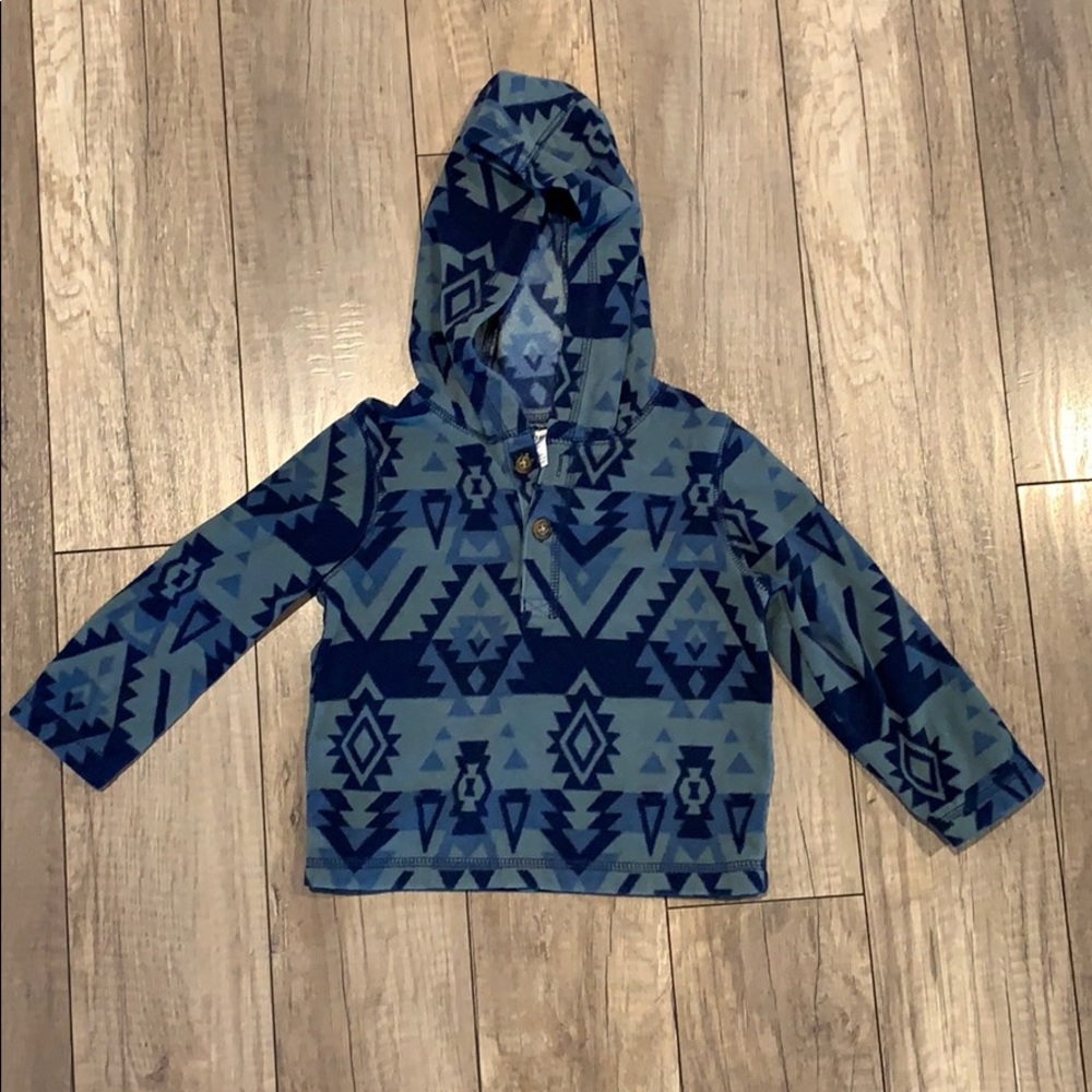 Fleece pullover jacket